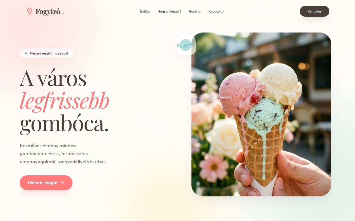 Kézműves Fagyizó — Prometheus Digital