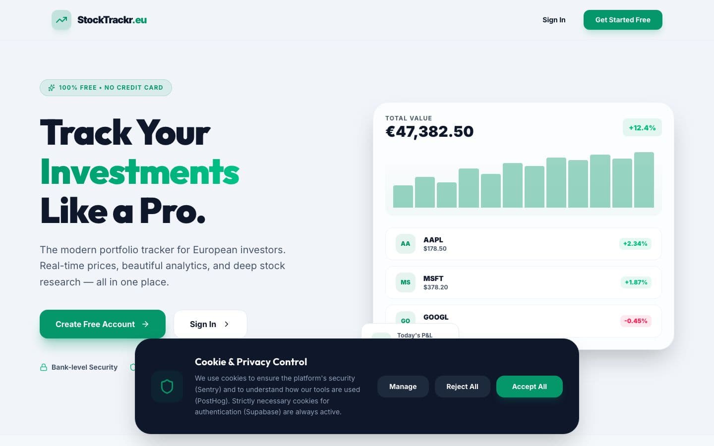 StockTrackr — Prometheus Digital